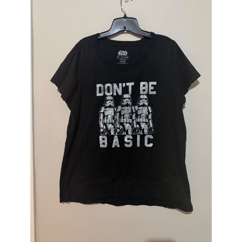 Star Wars Fifth Sun Don't Be Basic Stormtrooper Graphic Tee Black‎ Size 2